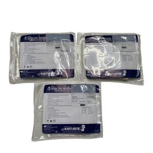 Lot of 3 100% Virgin Wool Prosthetic Sock 1HS31212 New in Packages Made in USA